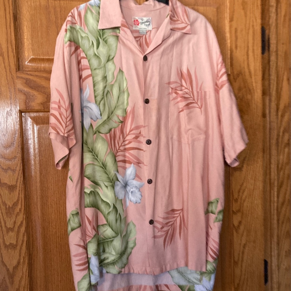 Hilo Hattie Pink Hawaiian Shirt